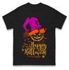 Spooky Pumpkin Happy Halloween Mens T Shirt Womens Tops Teess