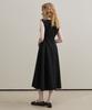 Artid Boat Neck Belted Dress_Black