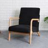 Finka Armchair Cover, Black, Thick Velvet