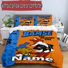 3pcs Duvet Cover Set (1*Duvet Cover + 2*Pillowcase, Without Core), Custom Name Bamse Pattern Bedding Set, Home Bedroom Decor Gift