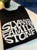 Sly And The Family Stone Logo Band Schwarz Vollgröße T-Shirt PP2133
