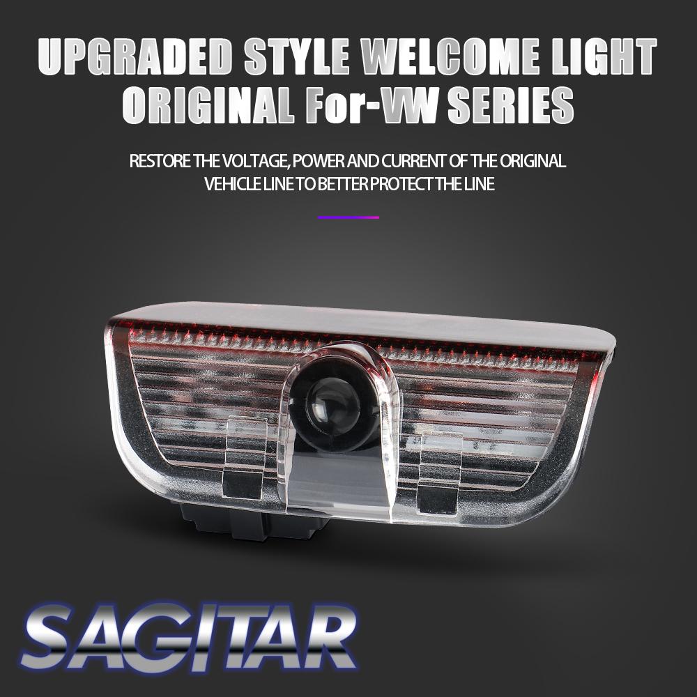 2026 Hot For VOLKSWAGEN VW Car Door Wireless Welcome Lamp For Volkswagen VW New Passat Touareg 2011 Tiguan Golf 2010 Touran PHID