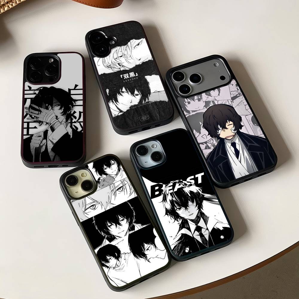 Anime Bungo Stray Dogs Dazai Osamu For iPhone 17 16 Pro Max Air 13 12 Mini 14 15 Plus 11 PC+TPU Back Cover