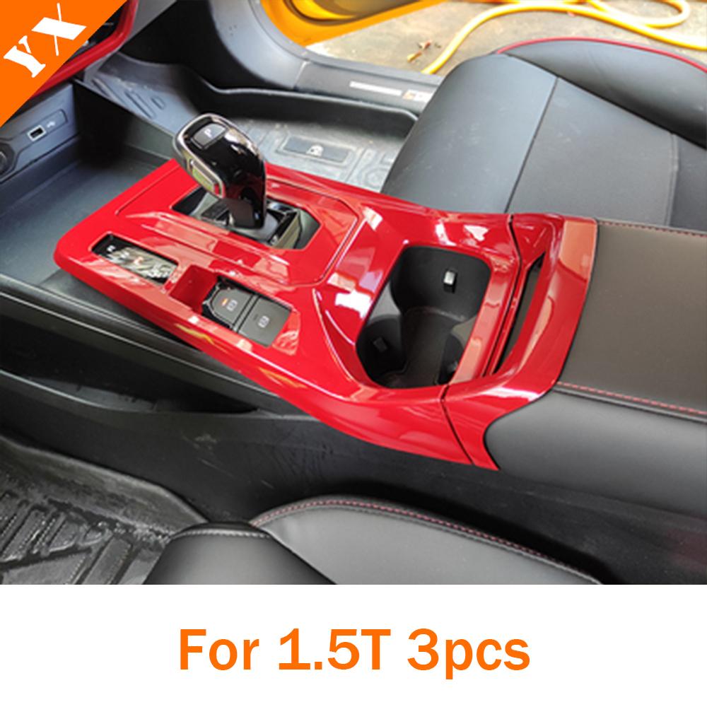 For MG GT  2022-2024 Car Full Set Trim Interior Moulding Red Look Window Lift Center Console Panel Inner Handle