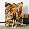 Anime S-Seven Deadly Sins Throw Flannel Fluffy Soft Blanket Warm Skin-Friendly Throw For Sofa Bed Office Nap Winter