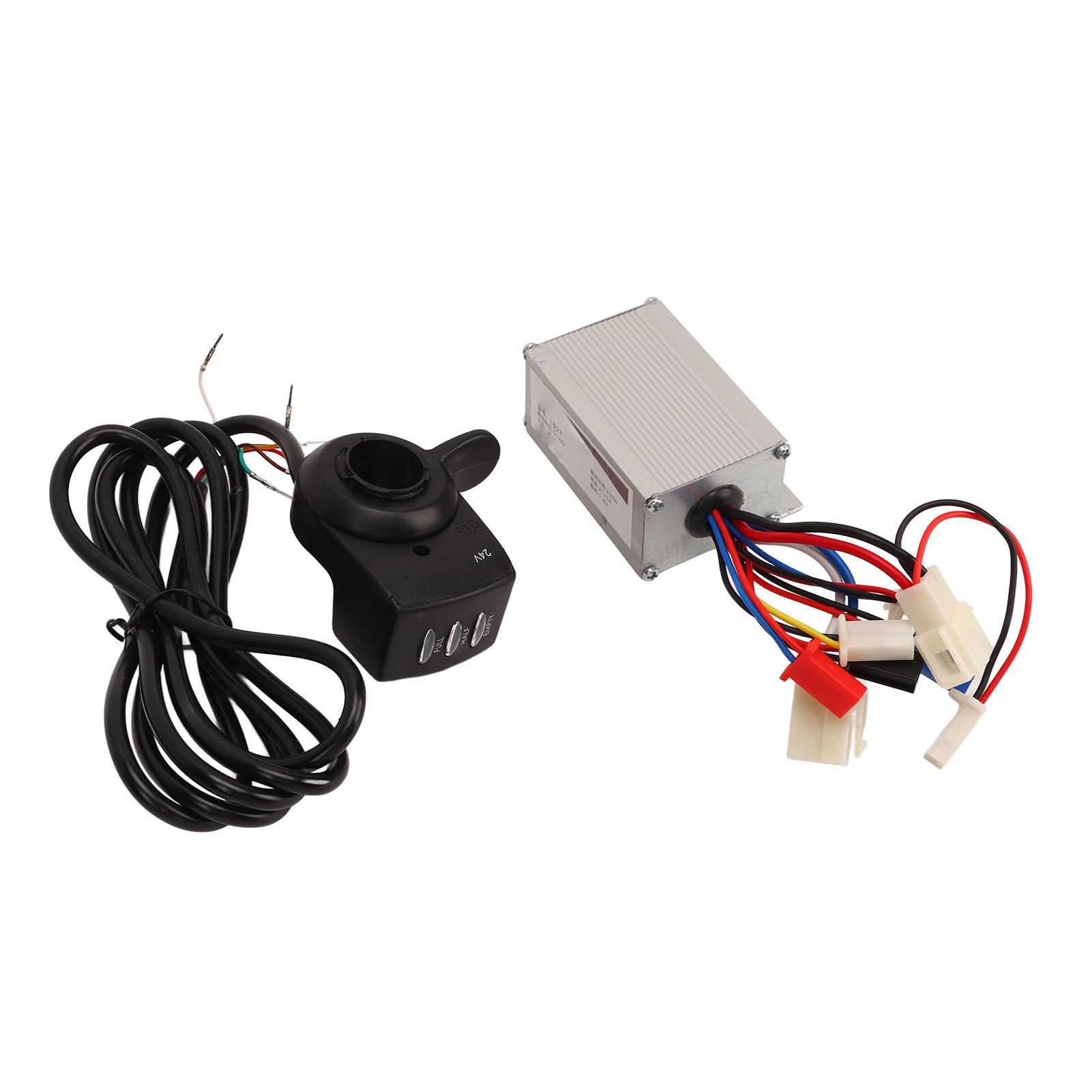 

24V 250W Electric Bike Controller Thumb Throttle Set for Electric Scooter DC Motor