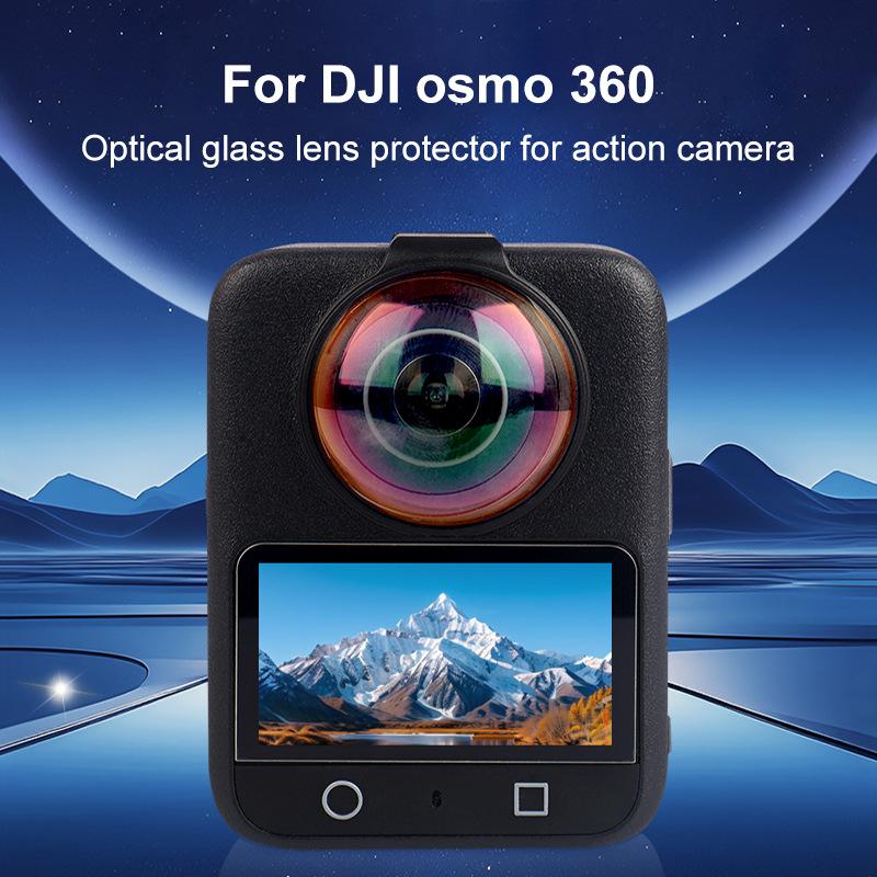 PULUZ Tempered Glass Lens Protector for DJI OSMO 360 Panoramic Action Camera