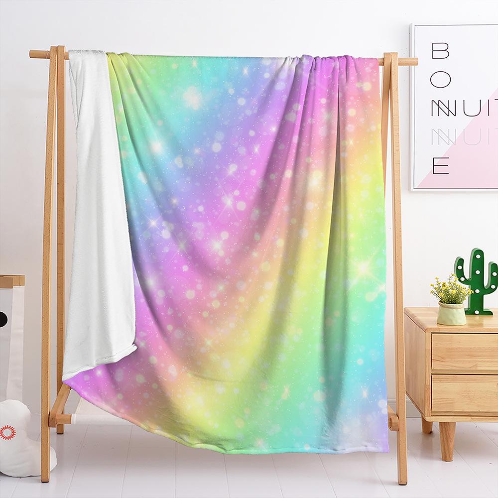 Blanket Flannel Blanket Color Gradual Change Panda 3D Digital Printing Blanket Blanket