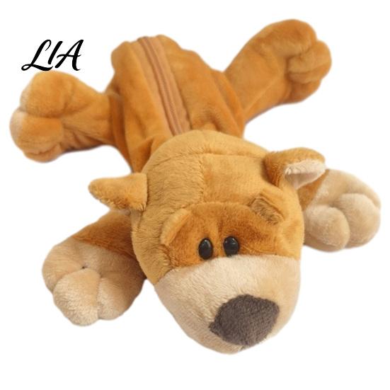 Soft Stuffed Pen Holder Plush Animal Pencil Case, Students Stationery Bag Case with Zipper, Large Capacity Multi-purpose Storage Pouch