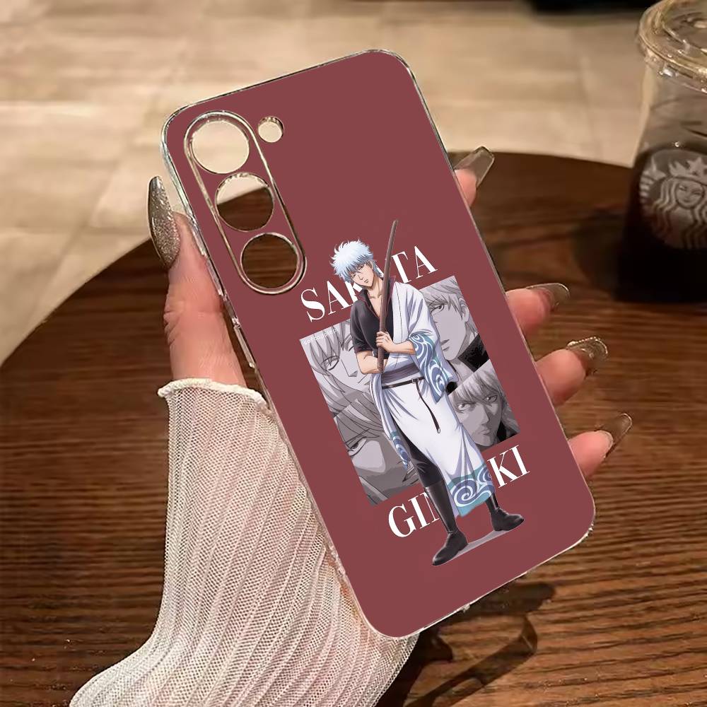 

G-Gintama-Gintoki Sakata Clear Soft Silicone Phone Case for Samsung Galaxy A71, A70, A52, A51, A40, A30 Samsung a12