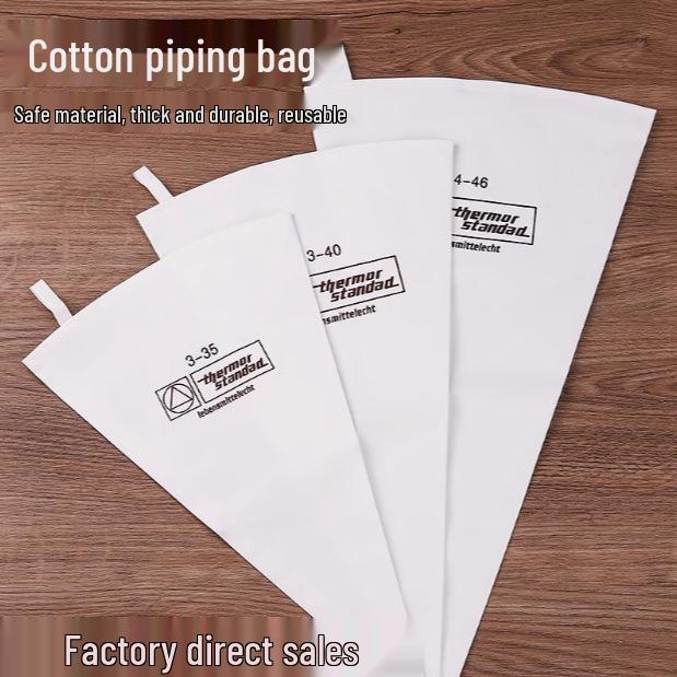 Reusable Multi-size Cotton Cake Decorating Piping Bag