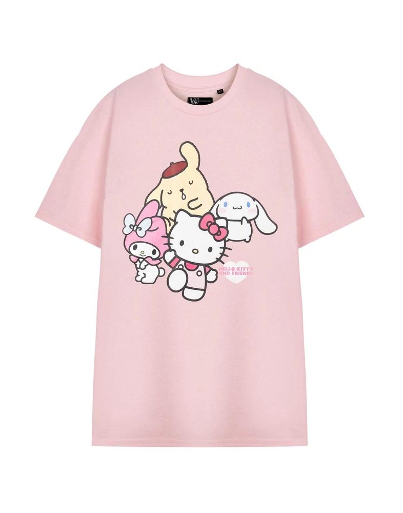 Hello Kitty Short Sleeved TShirt womens Pink Official Merch M