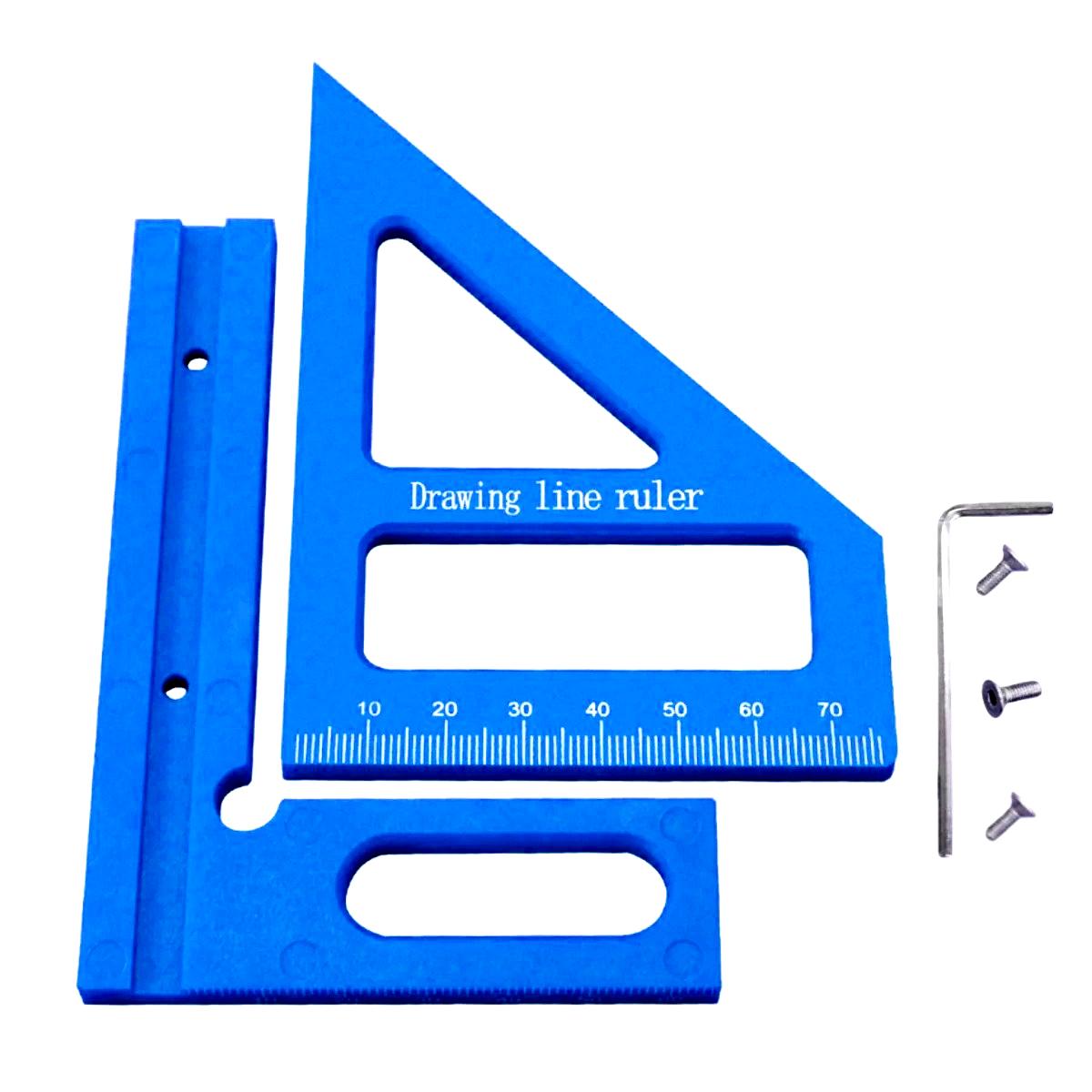 

Marine Multi Angle Square Protractor Dowel Pins Miter Triangular Ruler Boat Ship Yacht Woodworking & Repair Tool