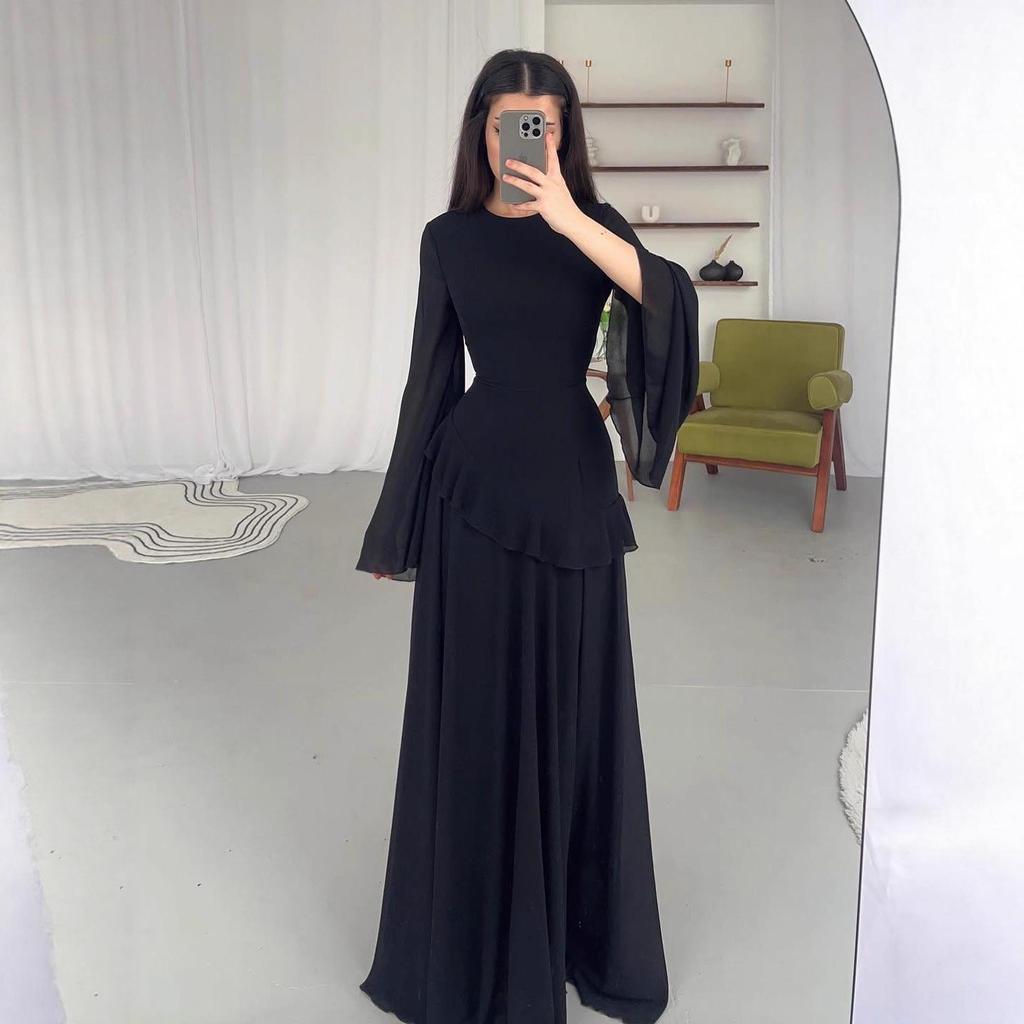 2025 Spring Elegant Long Sleeve Slim Fit Dress for Women