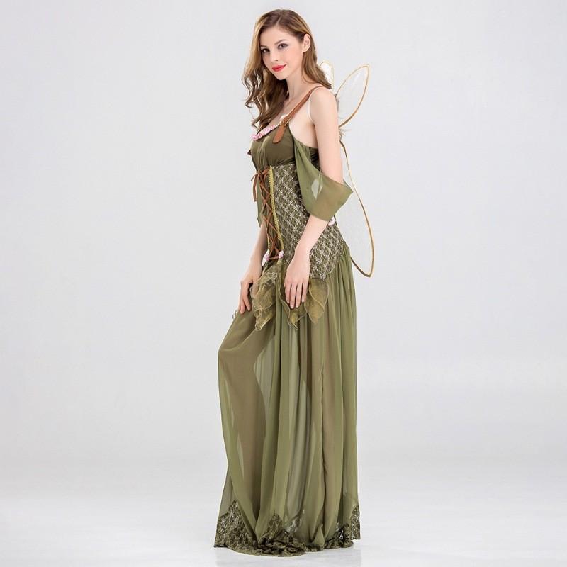 Charming Butterfly Fairy Dress For Women With Stylish Wings And Headband For Halloween Celebrations