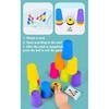 Stack Cup Game with Card Kid Educational Montessori Toy Intellectual Enlightenment Color Cognition Logic Training Christmas Gift