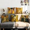 Gustav Klimt Ölgemälde Kissenbezug Kissenbezug Set 4 Stück 50X50 45X45 40X40 Kissenbezug Dekorativ Sofa Heimdekoration