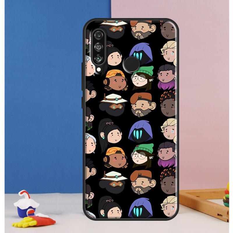 Cartoon Valorant For Huawei Nova 9 10 SE 12i 11i 8i 12s Y90 Y60 Y70 Y72 Y61 Y91 P20 P30 P40 Lite P60 Pro Case