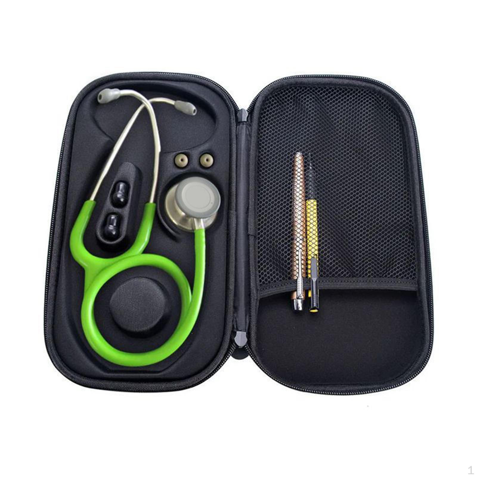 

Футляр для переноски стетоскопа, твердый корпус с сетчатым карманом, сумка для хранения из ЭВА чёрный