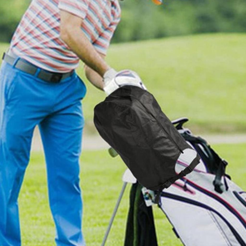 Golf Bag Covers For Rain Rainproof Golf Bag Dust Cover Weatherproof Foldable Rain Hood UV-Resistant Lightweight Club Protector