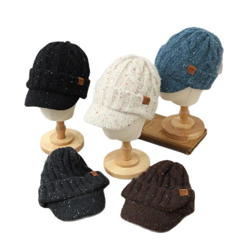 Sequined Cap Autumn and Winter Outdoor Leisure Thickened Thermal Ear Protection Hat Wool Hat