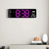 Temperature Humidity  Display Alarm Clock Large Screen LED Clock Digital Wall Clock  Living Room
