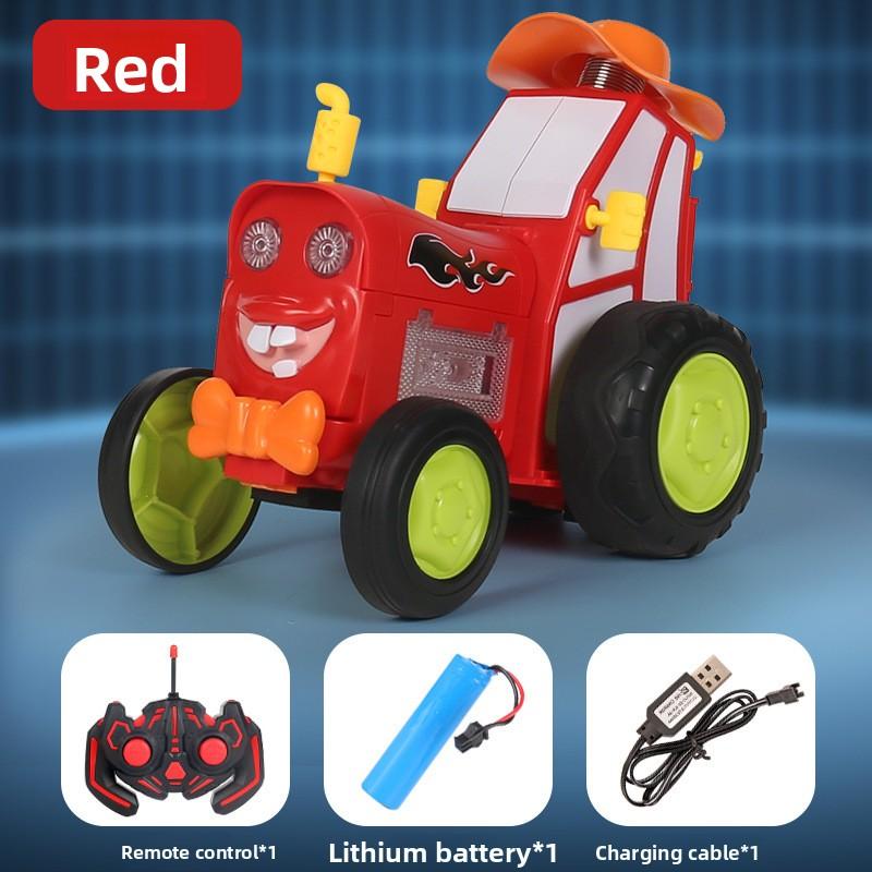 New and Unique Dancing Wireless Remote Control Jumping Stunt Car with Lights, Music, Swaying and Rolling, Electric Toy Car for Children.