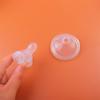 Food Grade Silicone Baby Bottle Nipple Wide Neck Clear Medium