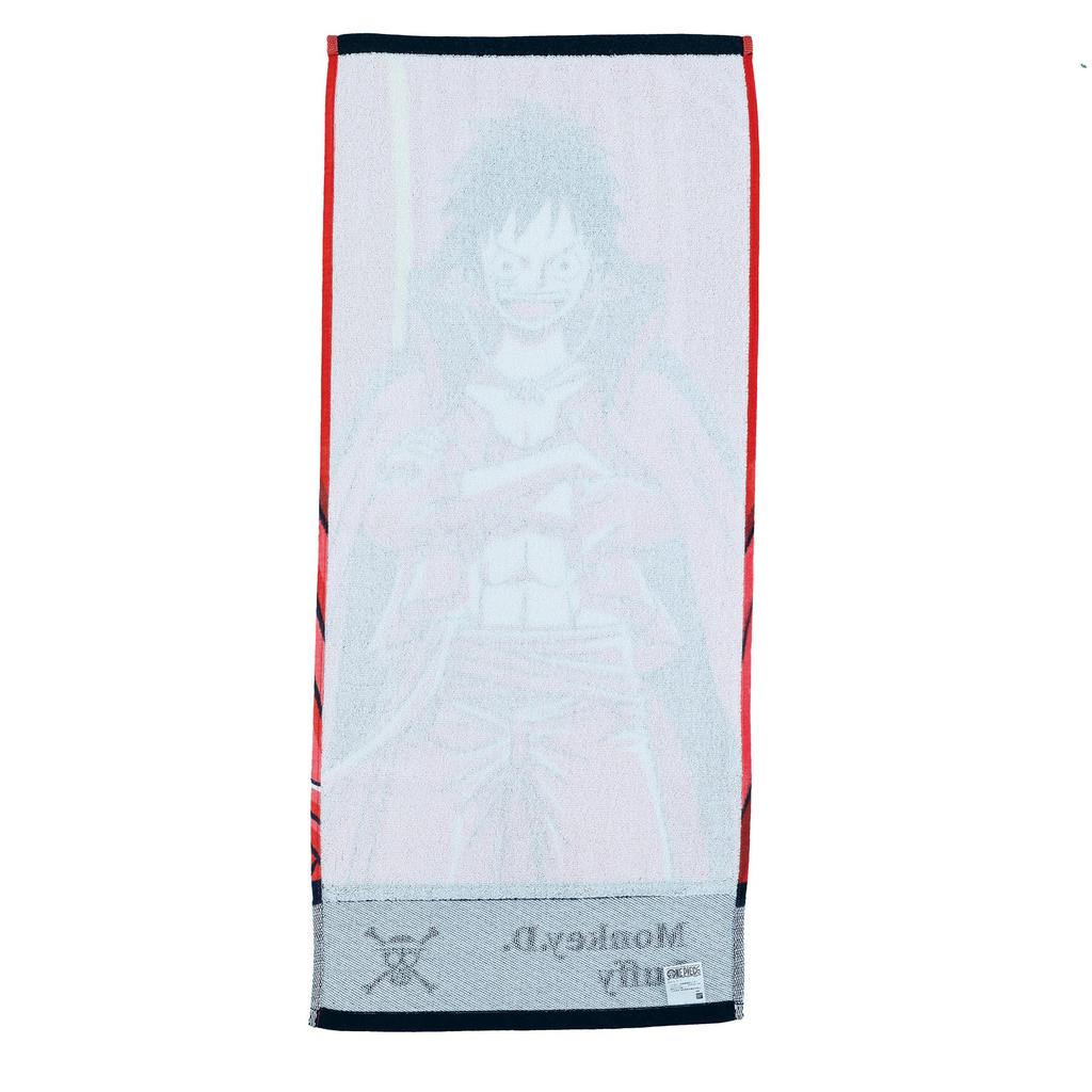 Bandai Face Towel One Piece Luffy Shot Character Antibacterial and Deodorizing 6765010900 - - - -