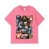 275 GSM Washed T-shirts 100% Cotton Fire Force V2 Print Unisex Heavy Cotton T Shirt