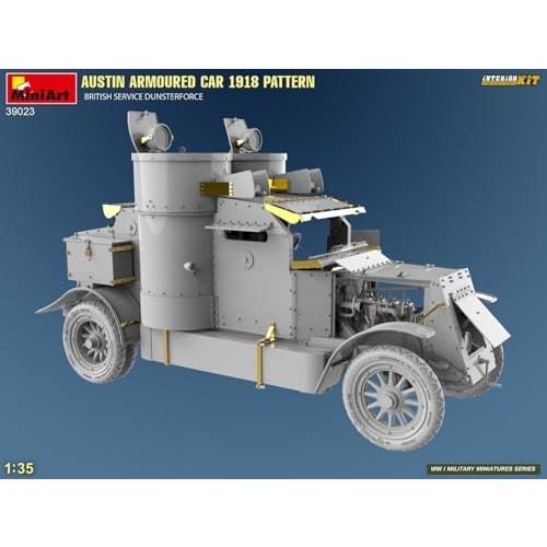 Miniart 1/35 British Austin Armoured Car 1918 Dunsterforce Interior Kit Plastic Model Kit MA39023
