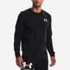 Under Armour Solid Logo Print Crewneck Pullover Sweatshirt Men Sweatshirt Black 1370404-001