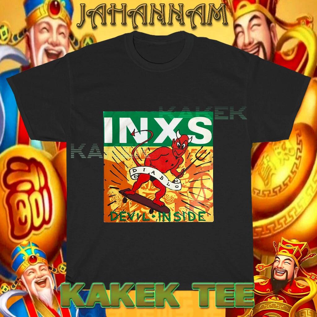 

Новая футболка INXS DEVIL INSIDE с логотипом, американская, смешная, размеры от S до 5XL S