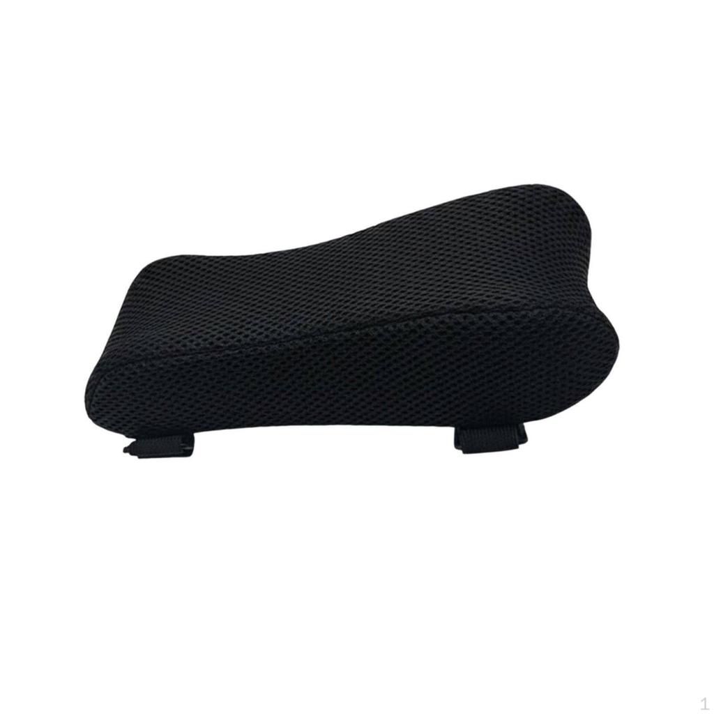 2 Pieces Chair Armrest Heightening Pad Cooling Gel Memory Foam Pressure Relief Office