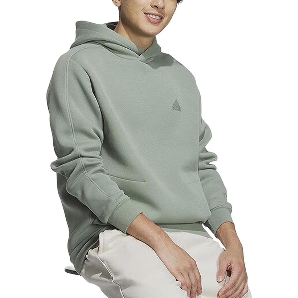 adidas Logo Design Versatile Fashion Sports Hoodie Long Sleeve Men Hoodies Green JE8627