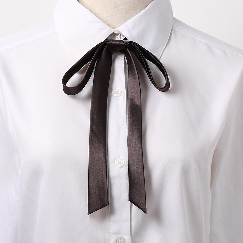 Uniform Kostüm Hemd Zubehör Vintage Student Band Krawatte Fliege Satin Fliege Bänder Knoten