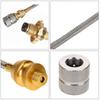 Easy Control Gas Bottle Adapter Stainless Steel, Copper Propane Refill Adapter  Barbecue Cooking