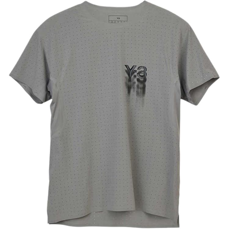 Y-3 Loose Fit Crew Neck Short Sleeve T-Shirt Unisex Tops Gray Y03IV5635XXXXXXX65