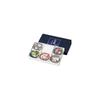 Kaneshotouki "Doraemon" Kutani Ware Small Plates (approx. 6cm) - Set of 5 with Different Designs - Soy Sauce Dishes, Japanese Tableware, Microwave Saf