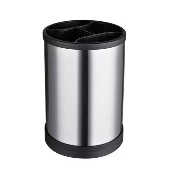 

Stainless Steel Cutlery Organizer Multi Compartment Storage Box Dishwasher Safe Silver Kitchen Utensil Holder D