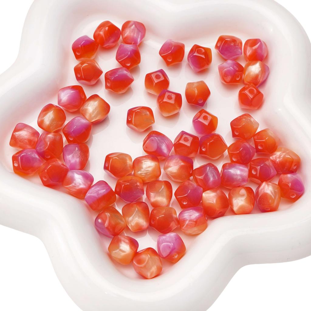 10mm 10Pcs Resin Octagon Beads Imitation Cat Eye Beads DIY Bracelet Necklace Earrings Jewelry Accessories