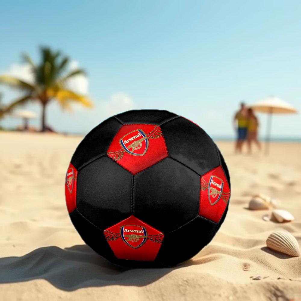 Pallone da Calcio Arsenal Football Club Taglia 5, Cucito a Macchina in PVC, Resistente e ad Alto Rimbalzo, Adatto a Tutte le Età, Merchandising per tifosi, Partite e Uso all'Aperto.