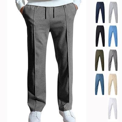 2025 Men's Loose Straight-Leg Sports Casual Pants - Spring/Summer American Oversize Style