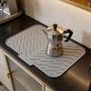 Flexible Sink Drying Pad For Dishes Having Sloped Structure And Efficient Moisture Removal To Maintain Area Dry And neat