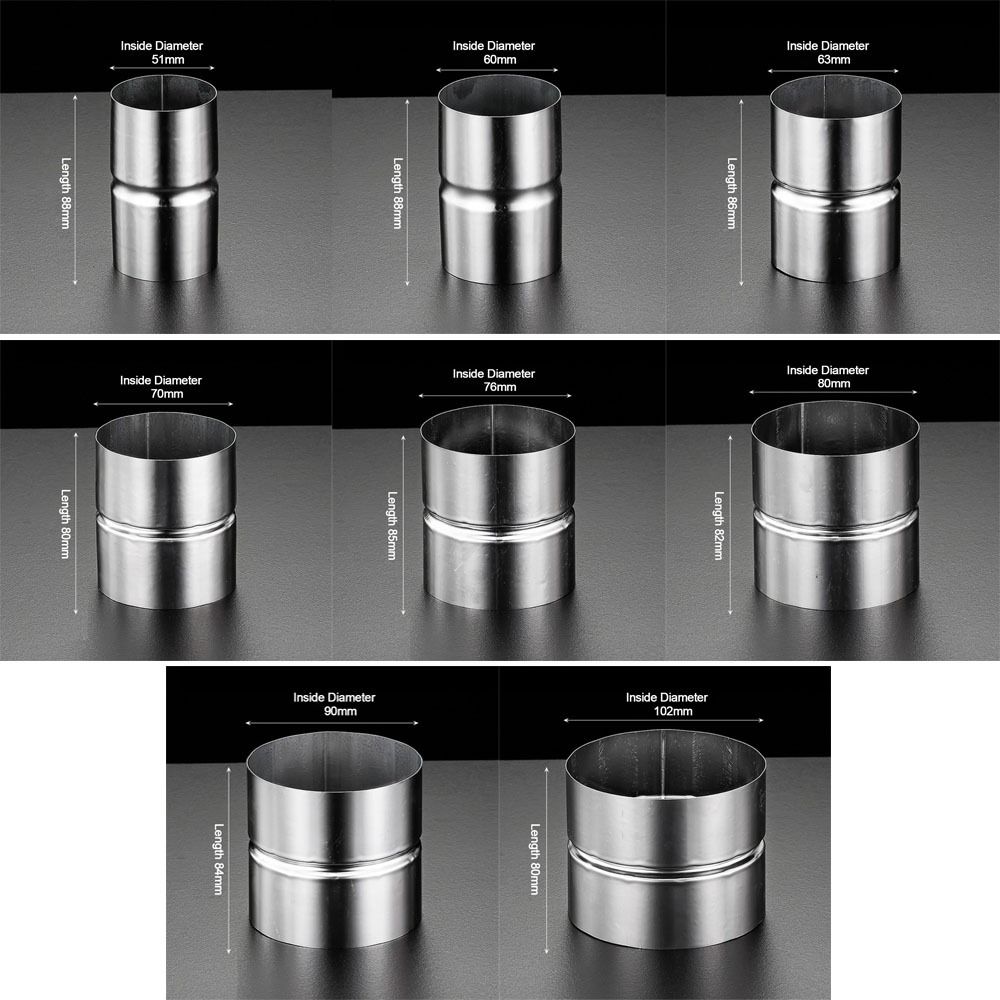 Round Pipe Adapter Straight Pipe Fittings New Extend Connection