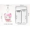 Cartoon Hello Kitty Latte Leopard Pattern Keychain Bag Pendant Cute Melody Plush Doll Accessories Exquisite Gift