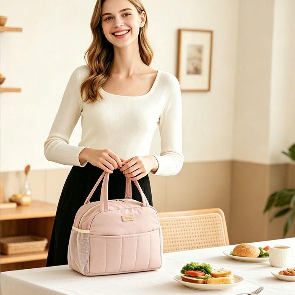 Thickened Lunch Bag Aluminum Foil Cooler Handbag Portable Lunch Box  for Students&Office Worker