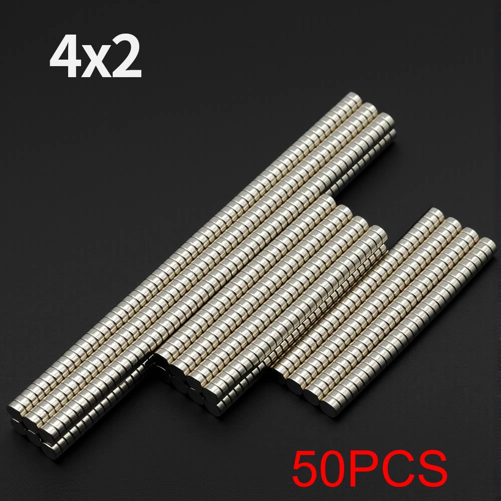 

4x2mm Powerful Neodymium Magnet N35 NdfeB Permanent Magnetic imanes Round Super Strong Fridge Magnets DIY