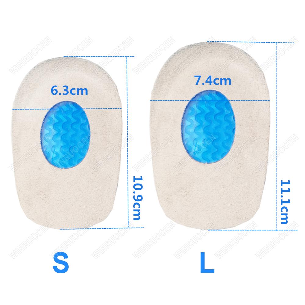 New Silicone Gel Orthopedic Insoles Back Pad Heel Cup for Calcaneal Pain Health Feet Care Support Spur Feet Cushion Pads Unisex