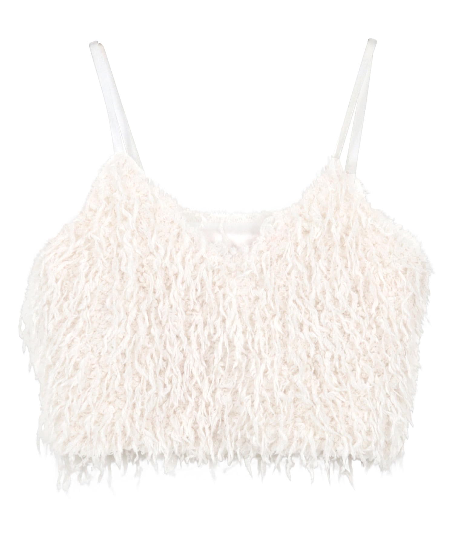 

Kobe Lettuce Меховой и с искусственными перьями бюстье-топ, милый размер, цвет слоновой кости, женский, осень/зима, топ, M, [C7290] слоновая кость